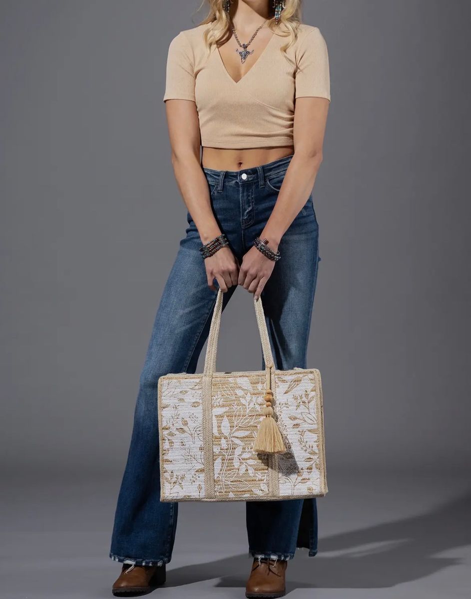 Barcelona Jute Tote Bag