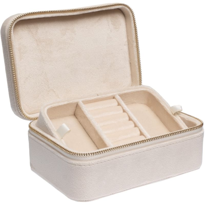 Velvet Jewellery Box Vanilla