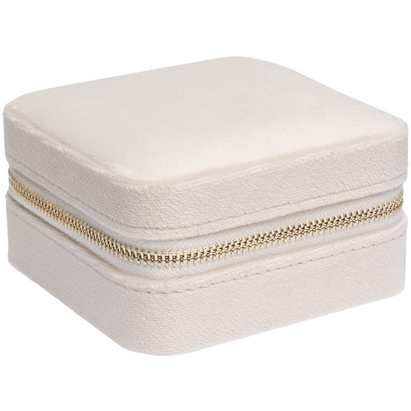 Velvet Jewellery Box Mini Vanilla