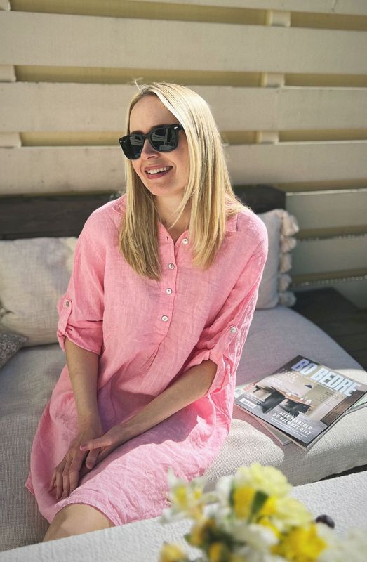 Ana Skjortekjole Rosa