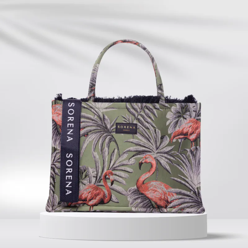 Sorena Isla Green Tote Bag