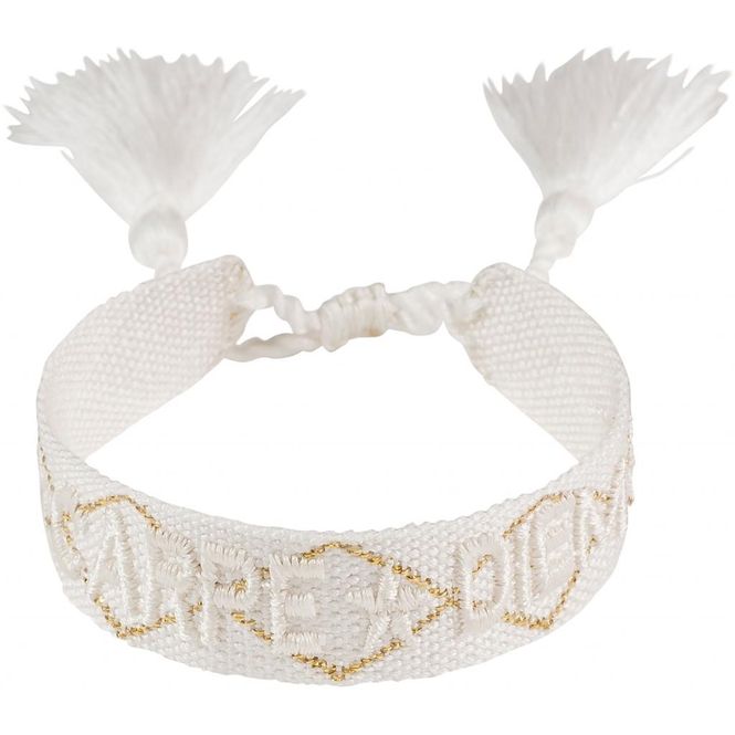 Hovedbilde Woven Friendship Bracelet «Carpe Diem» White
