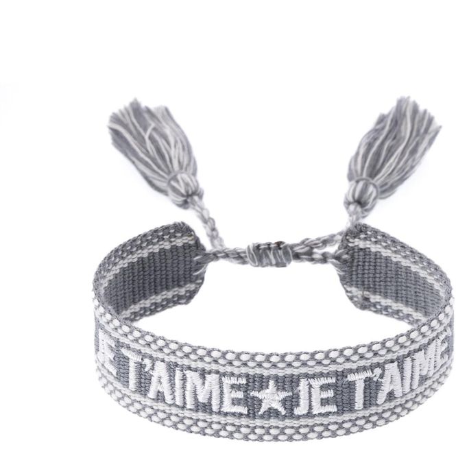 Hovedbilde Woven Friendship Bracelet «Je Taime» Dark Sage