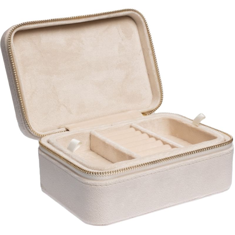 Velvet Jewellery Box Vanilla