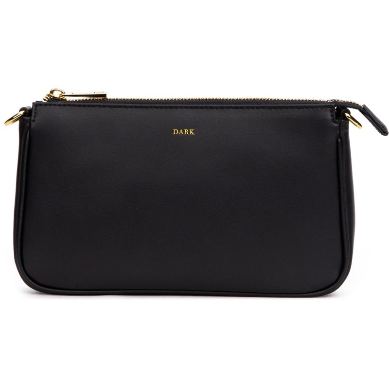 Leather Mini Bag Nappa Black with Gold