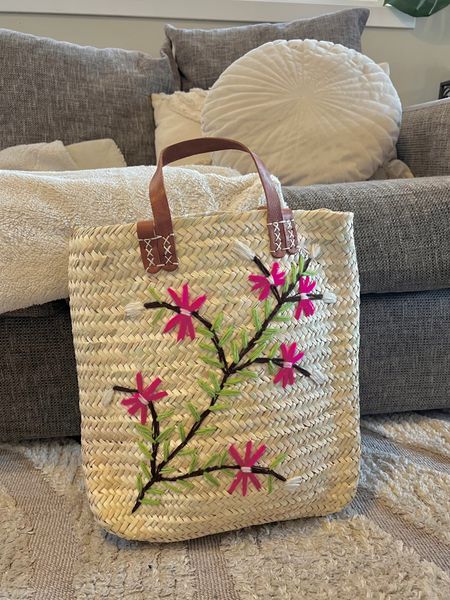 Hovedbilde Pink Flower Stråveske