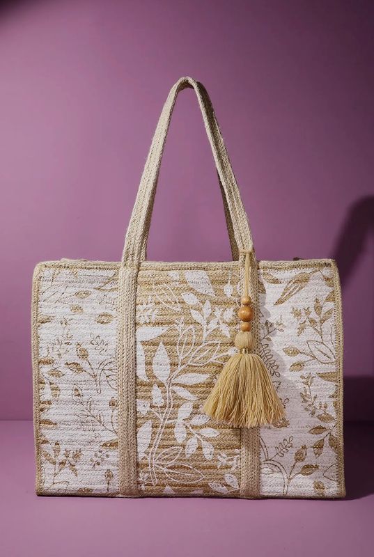 Barcelona Jute Tote Bag